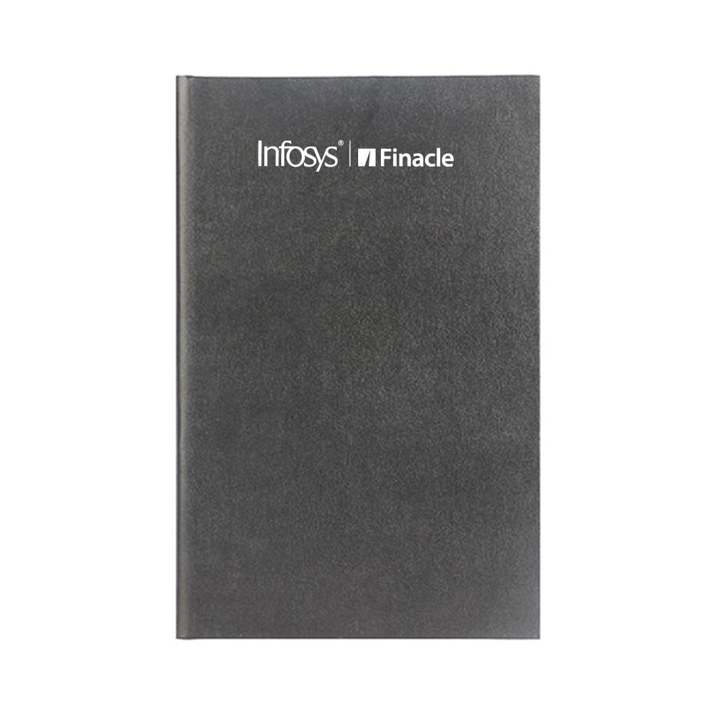 Ebony Notebook- Black- A5- 96 Sheets